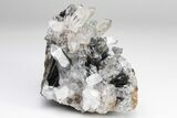 Quartz Crystals On Sparkling Bladed Hematite - Lechang Mine #226000-1